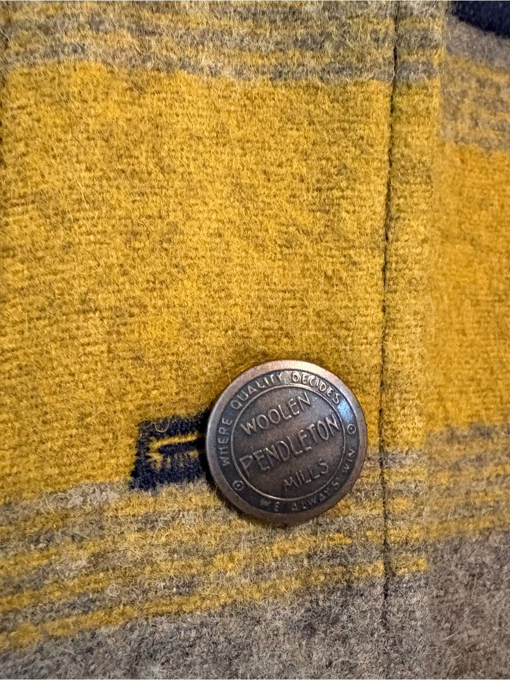 Pendleton camp stripe wool quilted jacket - Picture 4 of 8